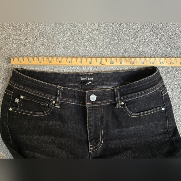 WHBM Blanc Black Classic Jeans Office Casual Fall Classy Cowgirl Western Chic - Picture 4 of 9